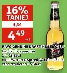Auchan PIWO GENUINE DRAFT MILLER oferta