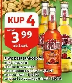 Auchan PIWO DESPERADOS 0,4 L TRZY RODZAJE oferta