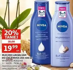 Auchan MLECZKO LUB BALSAM DO CIAŁA NIVEA oferta
