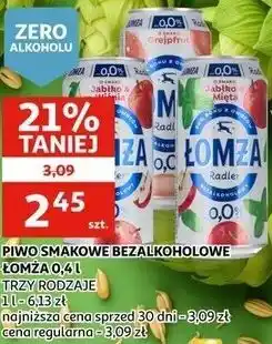 Auchan PIWO SMAKOWE BEZALKOHOLOWE ŁOMŻA 0,4 L TRZY RODZAJE oferta