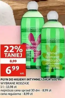 Auchan PŁYN DO HIGIENY INTYMNEJ ZIAJA oferta