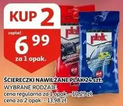 Auchan ŚCIERECZKI NAWILŻANE PLAK 24 szt oferta