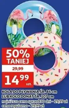 Auchan Koła do pływania lub koło donat oferta