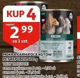 Auchan Mokra karma dla kotów Pet Republic oferta