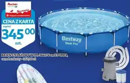 Auchan Basen stelażowy z pompą Bestway Steel Pro oferta