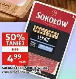 Auchan Salami lekkie Sokołów oferta