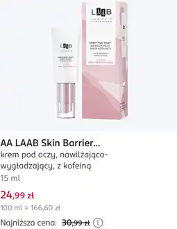 Rossmann AA LAAB Skin Barrier... krem pod oczy, nawilżająco-wygładzający, z kofeiną oferta