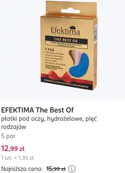 Rossmann EFEKTIMA The Best Of płatki pod oczy, hydrożelowe, pięć rodzajów oferta