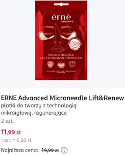 Rossmann ERNE Advanced Microneedle Lift&Renew płatki do twarzy z technologią mikroigłową, regenerujące oferta