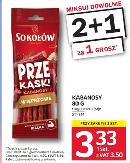 Selgros Kabanosy Sokołów oferta