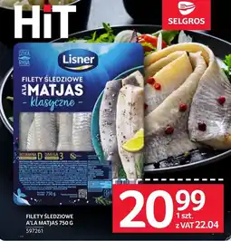 Selgros Filety śledziowe Lisner oferta