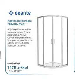 Blu Kabina półokrągła Deante Funkia Evo oferta