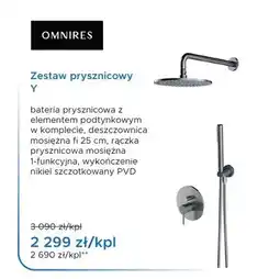 Blu Zestaw prysznicowy OMNIRES Y oferta