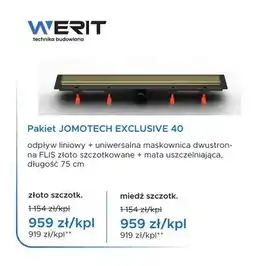 Blu Pakiet JOMOTECH EXCLUSIVE 40 złoto szczotkowane oferta