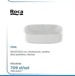 Blu Umywalka ceramiczna owalna Roca Ona oferta
