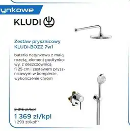 Blu Zestaw prysznicowy Kludi Bozz oferta