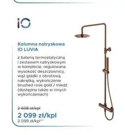 Blu Kolumna natryskowa io Io Luvia miedź oferta