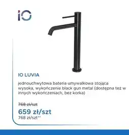 Blu Bateria umywalkowa iO Luvia wysoka black gun metal oferta