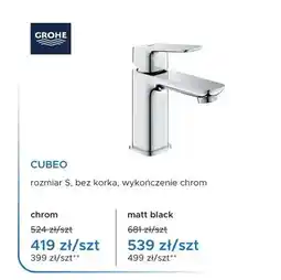 Blu Bateria umywalkowa stojąca Grohe Cubeo chrom oferta