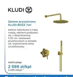 Blu Zestaw prysznicowy Kludi Bozz 7w1 oferta