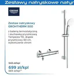 Blu Zestaw natryskowy Grohe Grohtherm 500 oferta