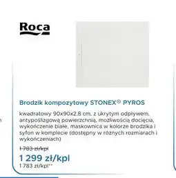 Blu Brodzik kompozytowy Roca Stonex Pyros oferta