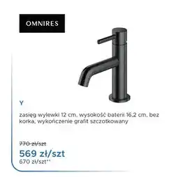 Blu Bateria umywalkowa stojąca Omnires Y grafit szczotkowany oferta