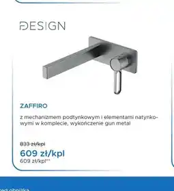 Blu Bateria umywalkowa podtynkowa Design Zaffiro gun metal oferta