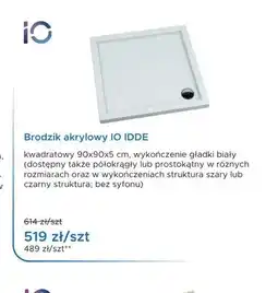 Blu Brodzik akrylowy IO IDDE kwadratowy 90x90x5 cm oferta