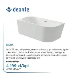 Blu Wanna narożna akrylowa Deante Silia oferta
