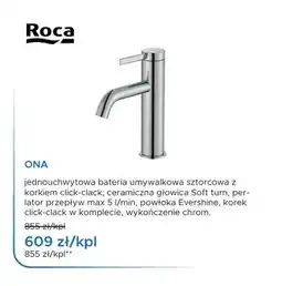 Blu Bateria umywalkowa sztorcowa Roca Ona oferta