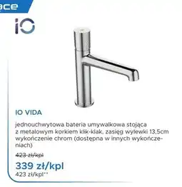 Blu Bateria umywalkowa stojąca IO Vida chrom oferta