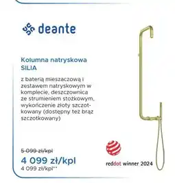 Blu Kolumna natryskowa Deante Silia złoty szczotkowany oferta