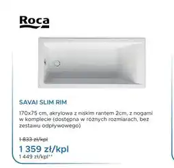Blu Wanna akrylowa Roca Savai Slim Rim oferta