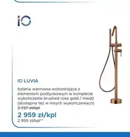 Blu Bateria wannowa wolnostojąca IO Luvia rose gold miedź oferta
