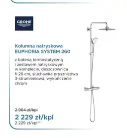 Blu Kolumna natryskowa Grohe Euphoria System 260 oferta