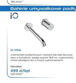 Blu Bateria umywalkowa podtynkowa iO Vida oferta