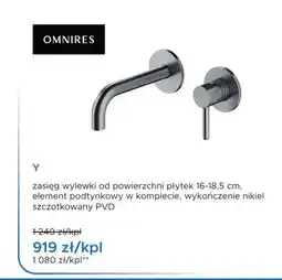 Blu Bateria umywalkowa podtynkowa Omnires Y nikiel szczotkowany oferta