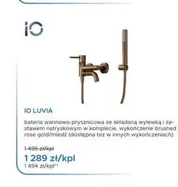 Blu Bateria wannowo-prysznicowa IO Luvia rose gold miedź oferta