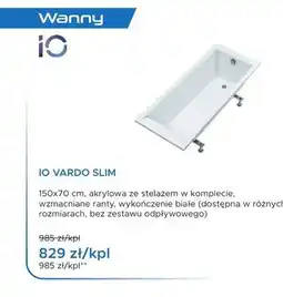 Blu Wanna akrylowa IO Vardo Slim oferta