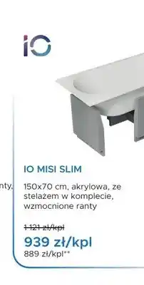 Blu Wanna akrylowa IO Misi Slim oferta