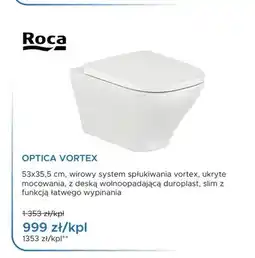 Blu Miska WC wisząca Roca Optica Vortex oferta