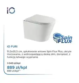 Blu Miska WC wisząca IO Furi z deską slim oferta