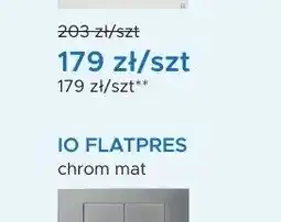 Blu Przycisk spłukujący IO FLATPRES chrom mat oferta