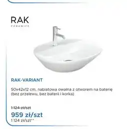 Blu Umywalka nablatowa owalna Rak Ceramics Rak-Variant oferta