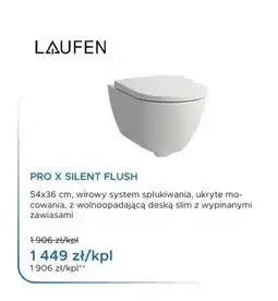 Blu Miska WC wisząca Laufen Pro X Silent Flush z deską oferta