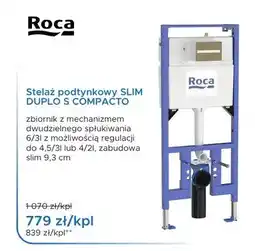 Blu Stelaż podtynkowy Roca SLIM DUPLO S COMPACTO oferta