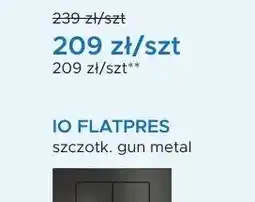 Blu Przycisk spłukujący IO FLATPRES szczotkowana miedź oferta