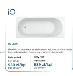 Blu Wanna akrylowa IO Mufi biały połysk oferta