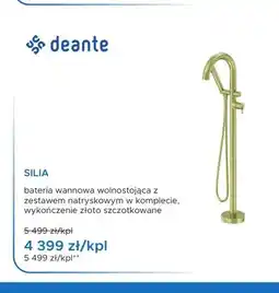 Blu Bateria wannowa wolnostojąca Deante Silia złoto szczotkowane oferta